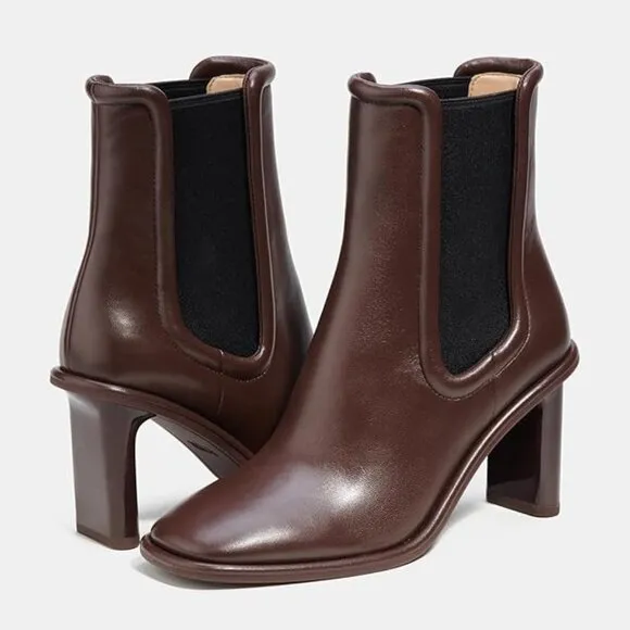 Coach Womens Geneva Leather Bootie Size 7 in Maple Leather New NWOB Boots $295