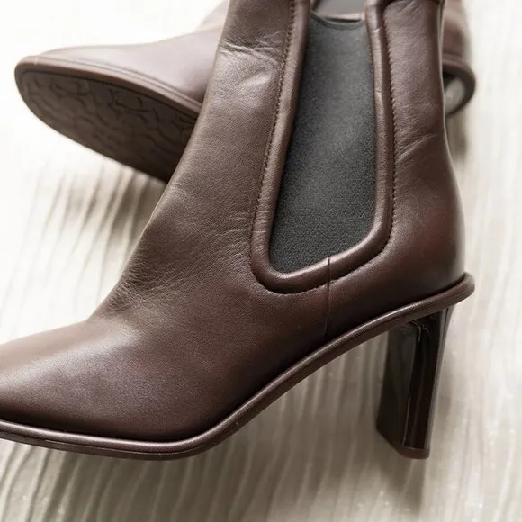 Coach Womens Geneva Leather Bootie Size 7 in Maple Leather New NWOB Boots $295