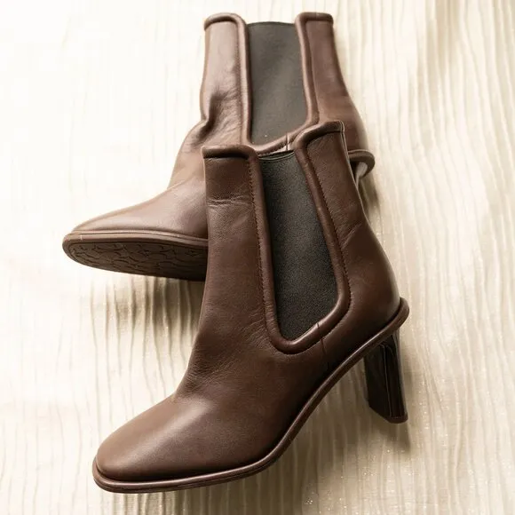 Coach Womens Geneva Leather Bootie Size 7 in Maple Leather New NWOB Boots $295