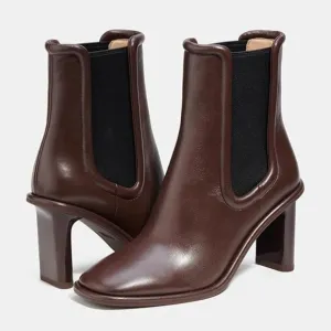 Coach Womens Geneva Leather Bootie Size 7 in Maple Leather New NWOB Boots $295