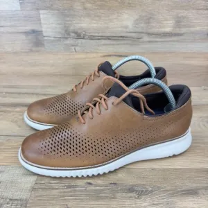 Cole Haan 2.Zerogrand Men Size 7.5 Laser Wing Shoes Brown Leather C23832