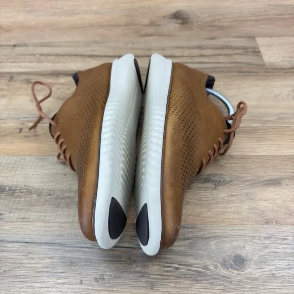 Cole Haan 2.Zerogrand Men Size 7.5 Laser Wing Shoes Brown Leather C23832