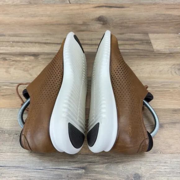 Cole Haan 2.Zerogrand Men Size 7.5 Laser Wing Shoes Brown Leather C23832