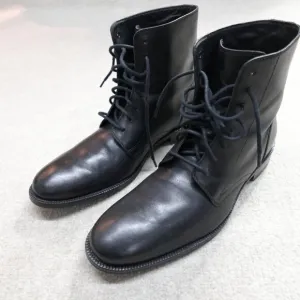Cole Haan Boots 10.5 Black Leather Dress 8 Eye Plain Toe