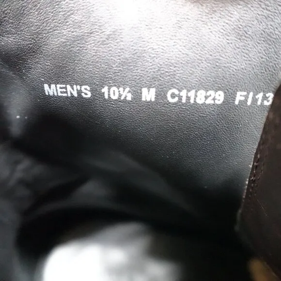 Cole Haan Boots 10.5 Black Leather Dress 8 Eye Plain Toe