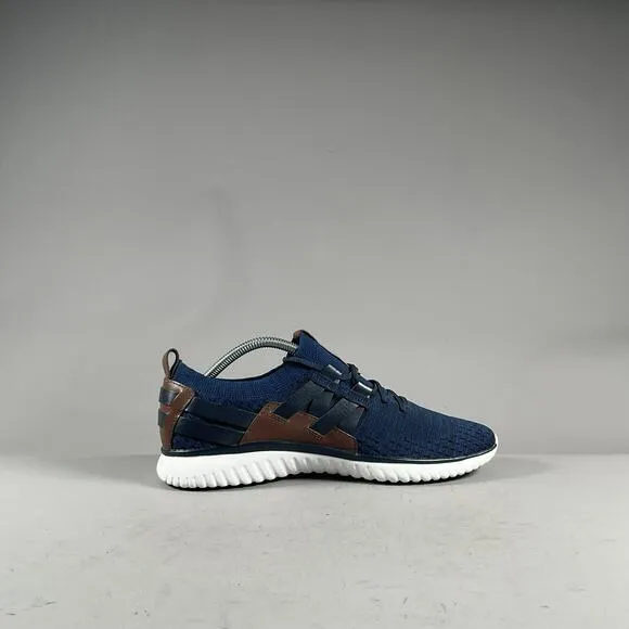 Cole Haan Grand Motion Stitchlite Men's 9.5 Knit Blue Sneaker Casual Dress Shoes