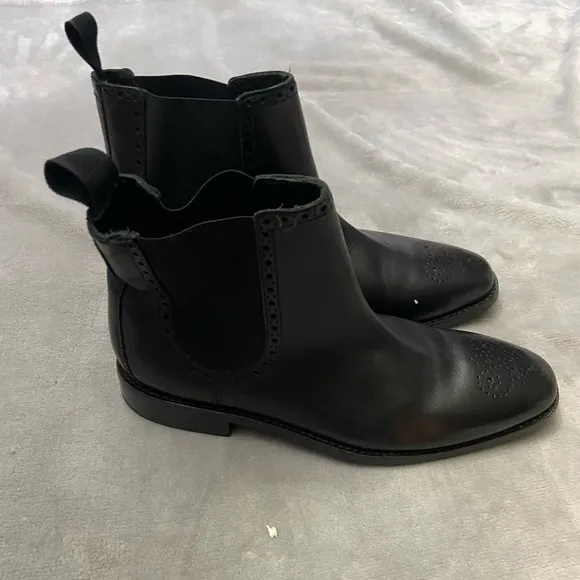 Cole Haan Grand OS Men's Black Leather Chelsea Ankle Dress Boots Size 7.5