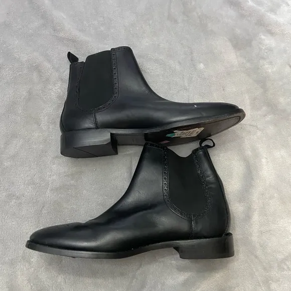 Cole Haan Grand OS Men's Black Leather Chelsea Ankle Dress Boots Size 7.5