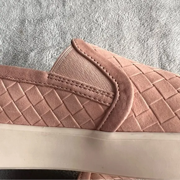 Cole Haan GrandPro Crosscourt Braided Leather Slip-On Sneakers Mahogany Rose