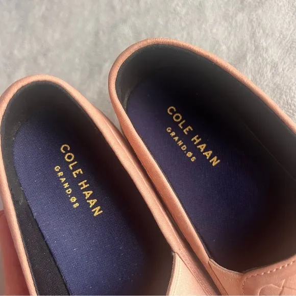 Cole Haan GrandPro Crosscourt Braided Leather Slip-On Sneakers Mahogany Rose