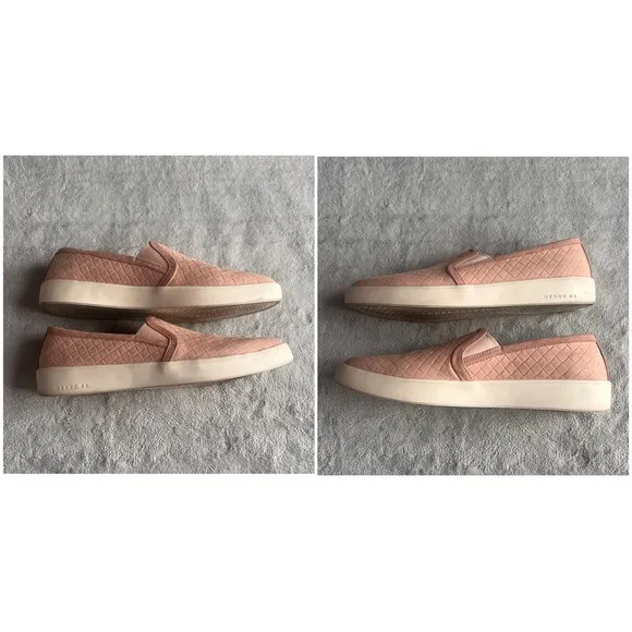 Cole Haan GrandPro Crosscourt Braided Leather Slip-On Sneakers Mahogany Rose