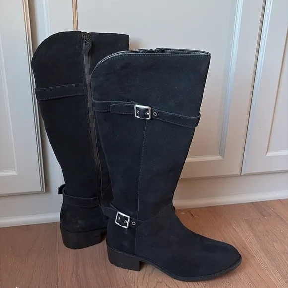 Cole Haan Indiana Waterproof Suede Riding Boots Size 7