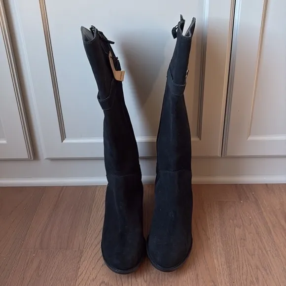 Cole Haan Indiana Waterproof Suede Riding Boots Size 7