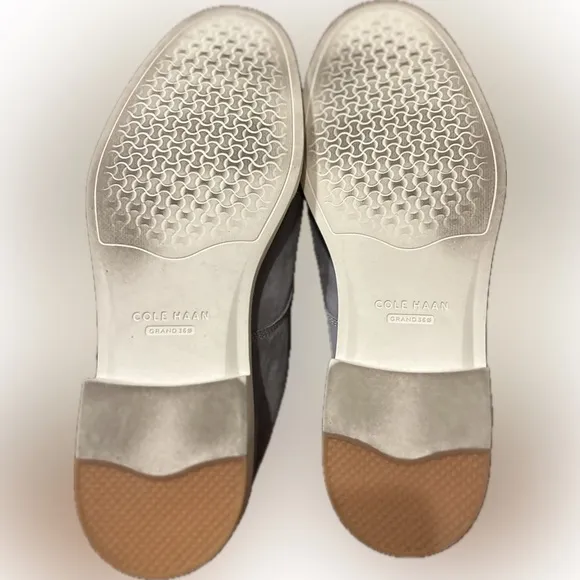 Cole Haan light gray suede dress shoes
