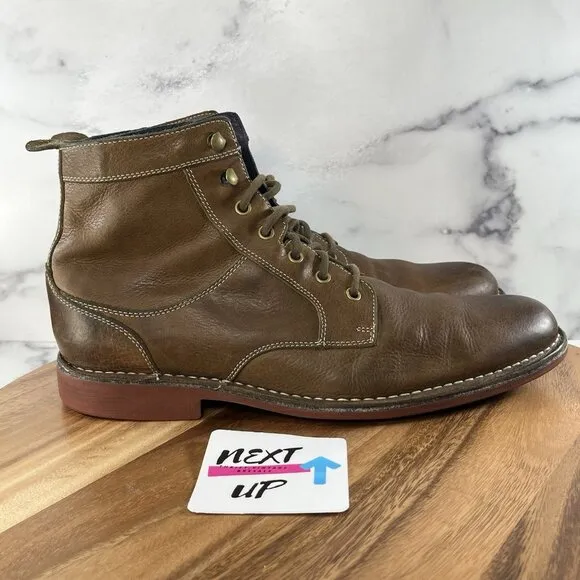 Cole Haan Men’s Blythe Combat Lace Chukka Dress Boots Brown Men’s size 13