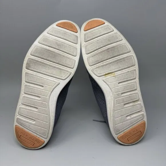 Cole Haan Mens Original Grand Stitchlite Gray Knit Oxford Shoes Size 9M