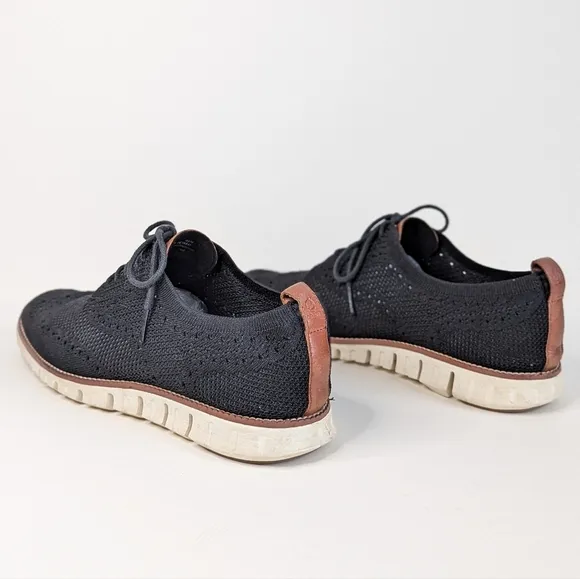 Cole Haan Men's ZEROGRAND Stitchlite Knit Oxford Charcoal Black - sz 10½