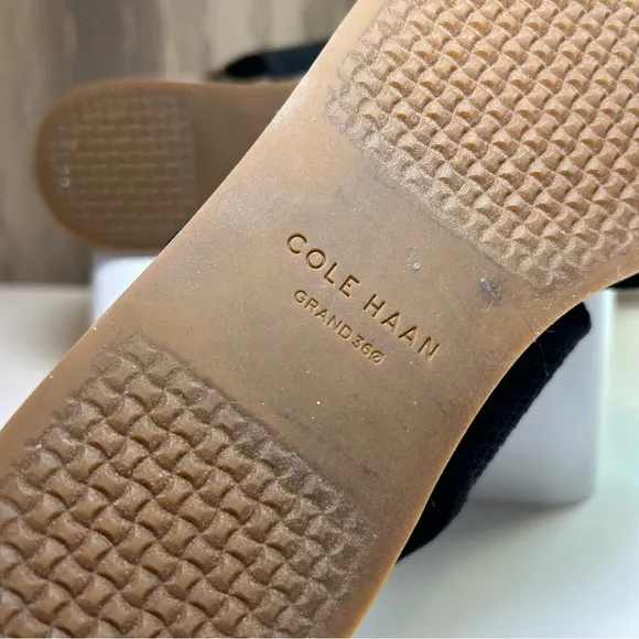 Cole Haan Mikaela Sitichlite Women's 6 Black Tan Crisscross Sandals W23300