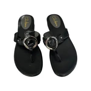 Cole Haan Nike air patent thong wedge sandals