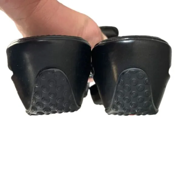 Cole Haan Nike air patent thong wedge sandals