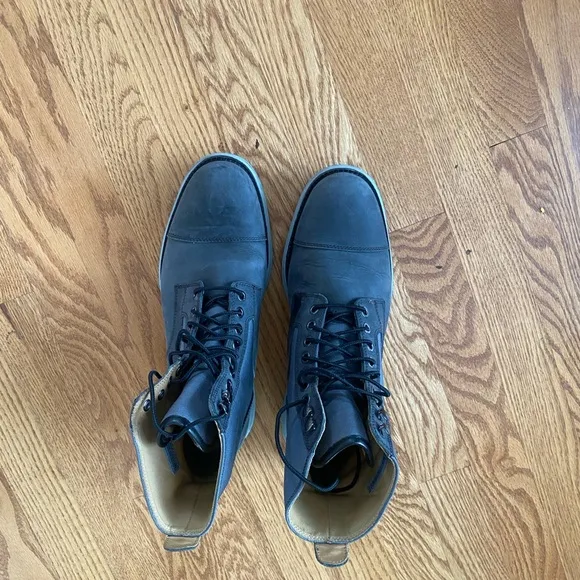 COLE HAAN WATERPROOF LunarGrand Lace Up Boots Green/Gray Men's sz 8 M. Worn Once