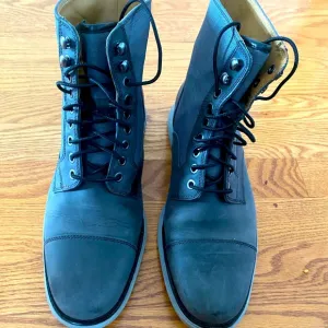COLE HAAN WATERPROOF LunarGrand Lace Up Boots Green/Gray Men's sz 8 M. Worn Once