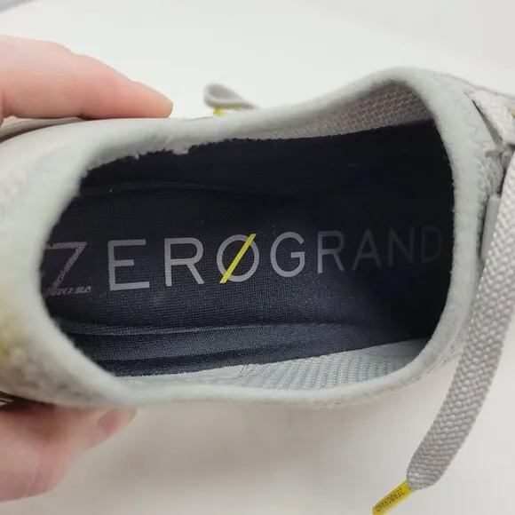 Cole Haan womens 8 Generation Zero Grand Sneakers Gray Lace Up Casual Shoes