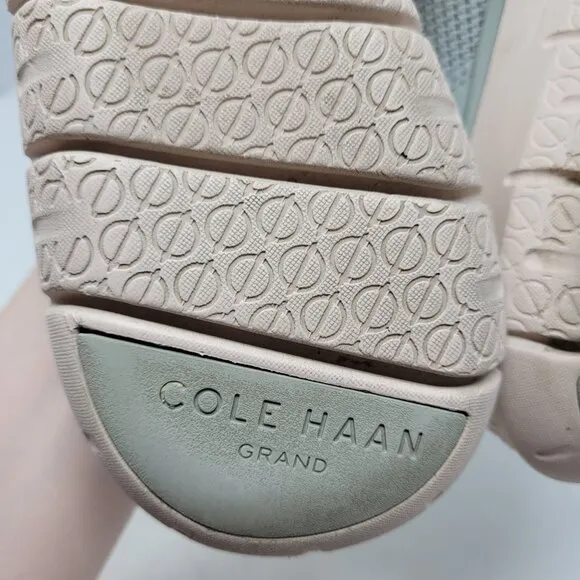 Cole Haan womens 8 Generation Zero Grand Sneakers Gray Lace Up Casual Shoes