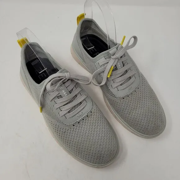 Cole Haan womens 8 Generation Zero Grand Sneakers Gray Lace Up Casual Shoes