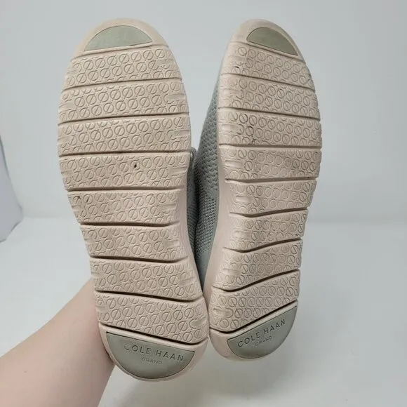 Cole Haan womens 8 Generation Zero Grand Sneakers Gray Lace Up Casual Shoes