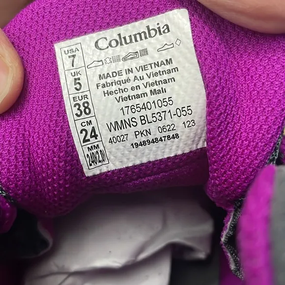 Columbia Crestwood Mid Waterproof Hiking Lace Up Leather Boots Women Size 7 New
