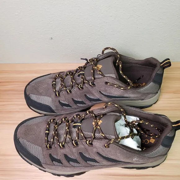 Columbia Men's 13 Wide Crestwood Waterproof Boots Brown Hiking Workwear Outdoor