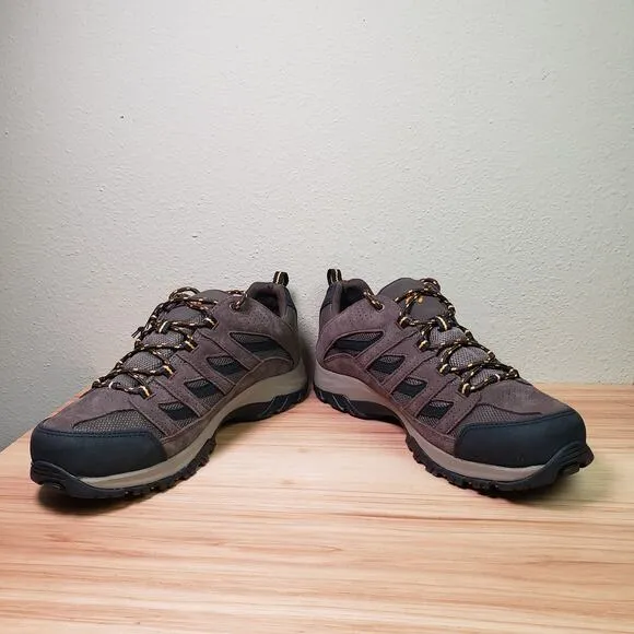 Columbia Men's 13 Wide Crestwood Waterproof Boots Brown Hiking Workwear Outdoor