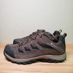Columbia Men's 13 Wide Crestwood Waterproof Boots Brown Hiking Workwear Outdoor