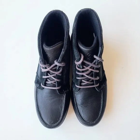 Columbia Men's Davenport PDX Waterproof Black Fog Lace Up Chukka Boots Size 8