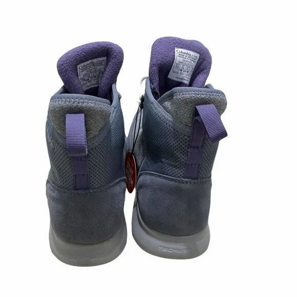 Columbia Nikiski Boots 503 Winter Snow Insulated Waterproof Purple Gray  10.5