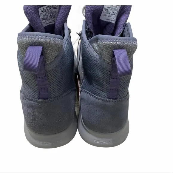 Columbia Nikiski Boots 503 Winter Snow Insulated Waterproof Purple Gray  10.5
