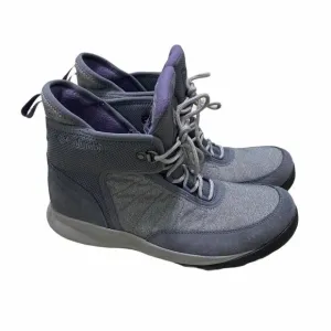 Columbia Nikiski Boots 503 Winter Snow Insulated Waterproof Purple Gray  10.5