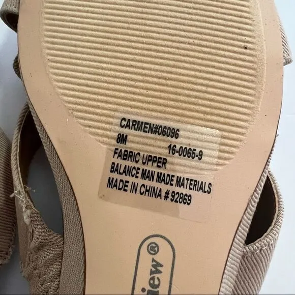 Comfortview Medium width nude the Carmen mule shoes