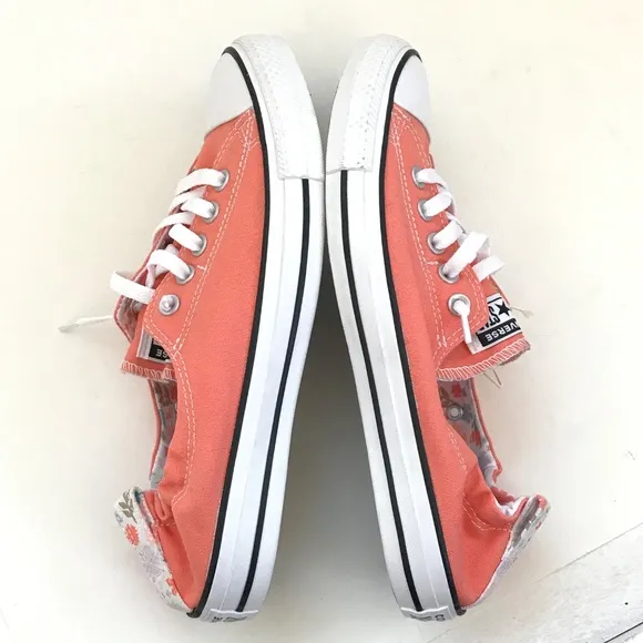 CONVERSE Chuck Taylor All Star Sneakers Shoreline Coral Floral Women’s Size 11