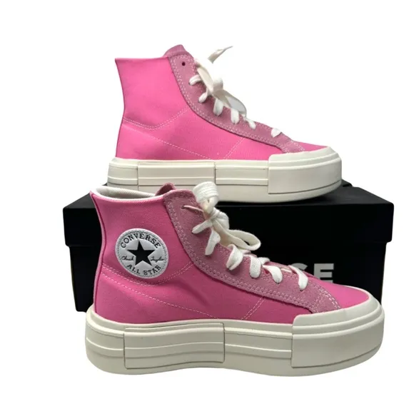 Converse Chuck Taylor Cruise High Top Pink Shoes Canvas Black Women Size A07569C