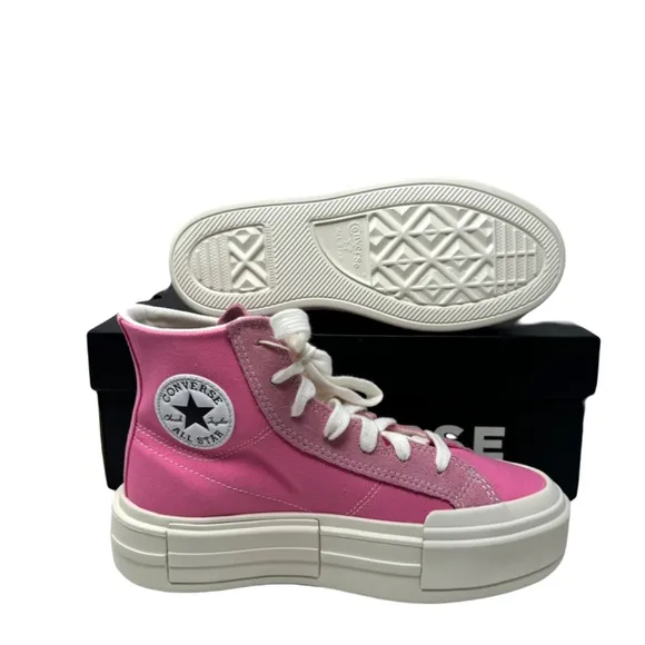 Converse Chuck Taylor Cruise High Top Pink Shoes Canvas Black Women Size A07569C