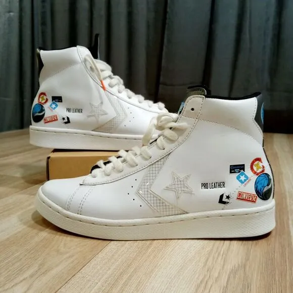 Converse GSB Pro Leather Hi‎ Kids Sneaker Sz 6 White Lace Up 272446C