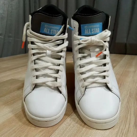 Converse GSB Pro Leather Hi‎ Kids Sneaker Sz 6 White Lace Up 272446C