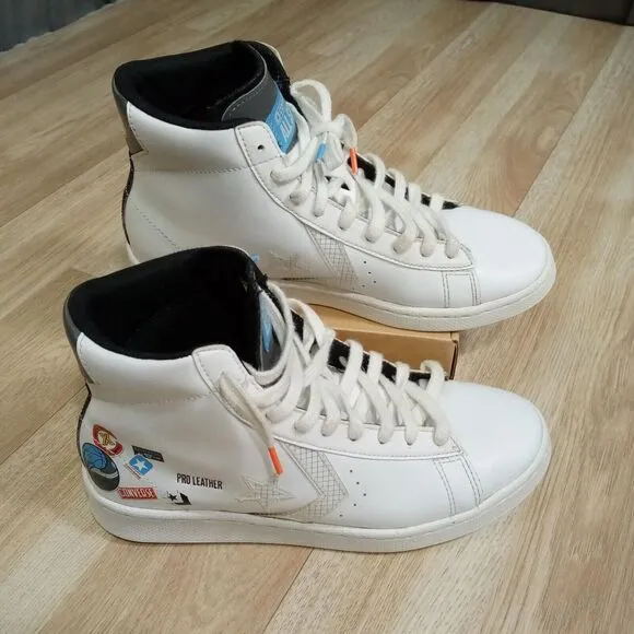 Converse GSB Pro Leather Hi‎ Kids Sneaker Sz 6 White Lace Up 272446C