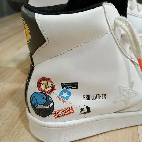 Converse GSB Pro Leather Hi‎ Kids Sneaker Sz 6 White Lace Up 272446C