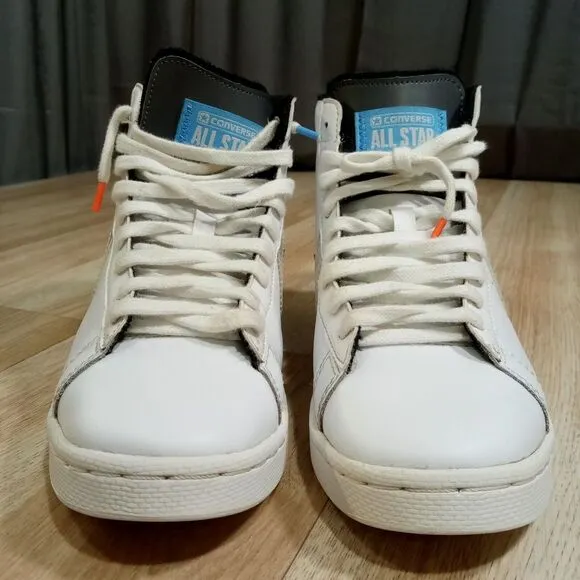 Converse GSB Pro Leather Hi‎ Kids Sneaker Sz 6 White Lace Up 272446C