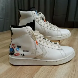 Converse GSB Pro Leather Hi‎ Kids Sneaker Sz 6 White Lace Up 272446C