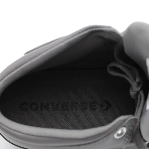 Converse Men's Chuck Taylor All Star High Street Faux Leather Shoes Gray Size 8