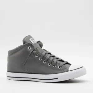 Converse Men's Chuck Taylor All Star High Street Faux Leather Shoes Gray Size 8